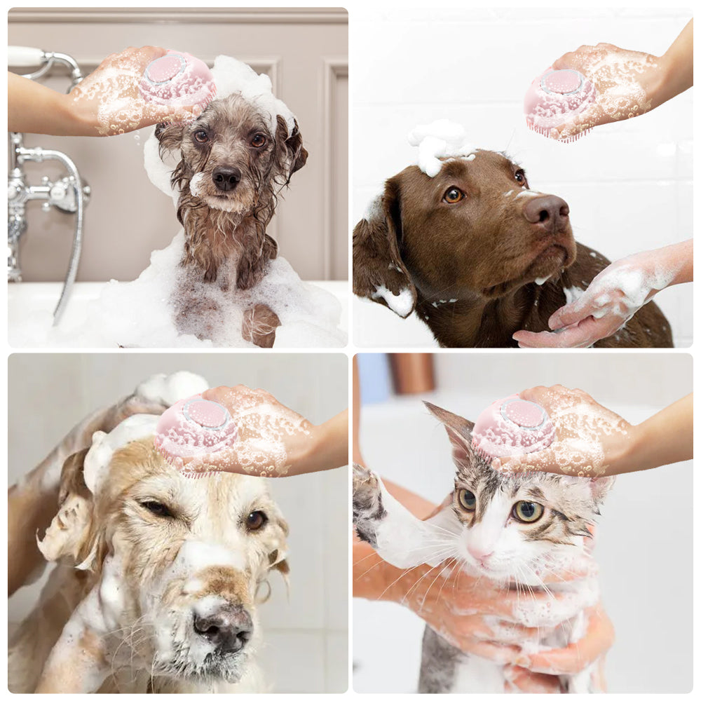 Silicone Dog Bath Brush & Massager