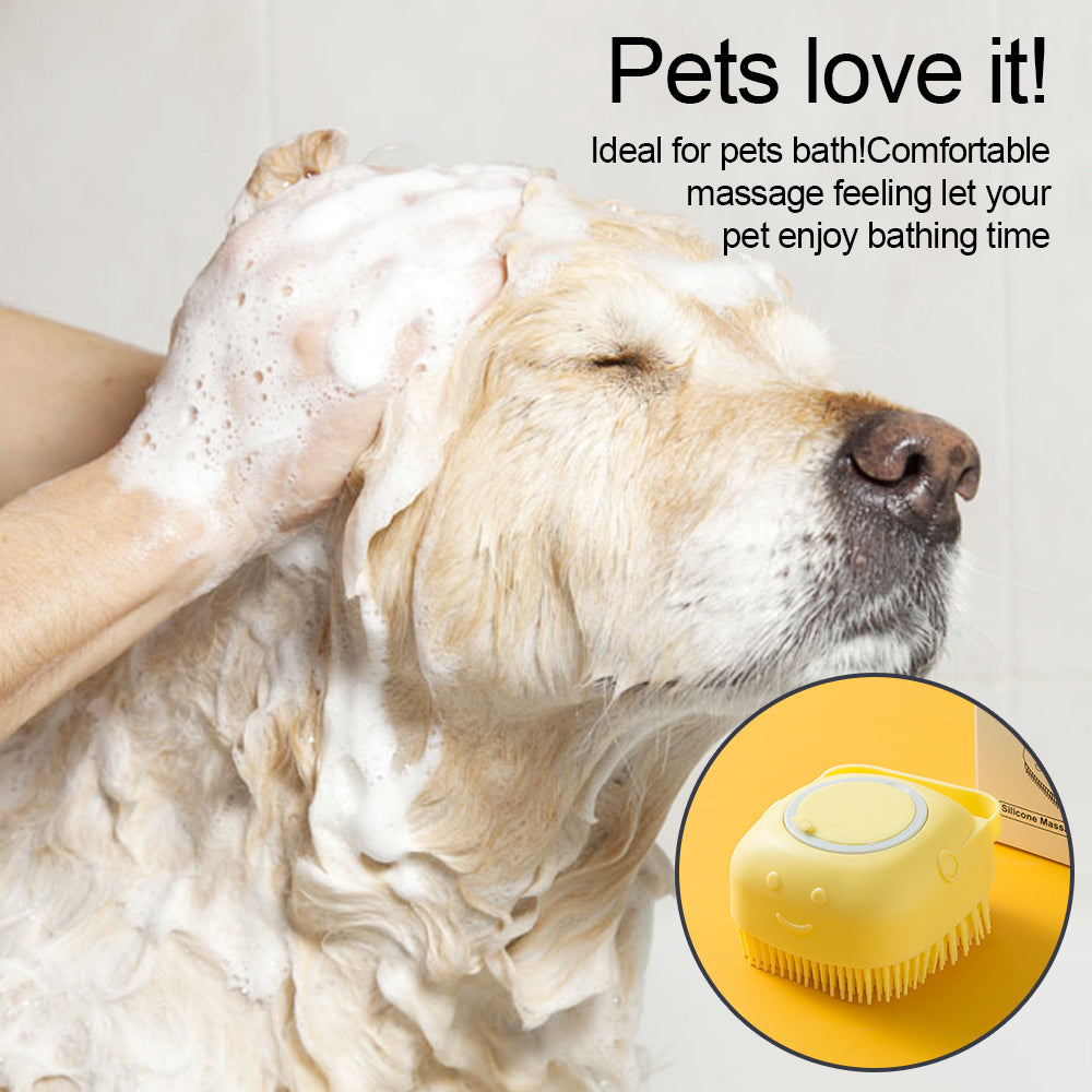 Silicone Dog Bath Brush & Massager